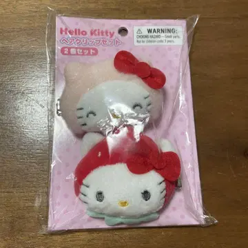 산리오 키티 헤어 클립 세트