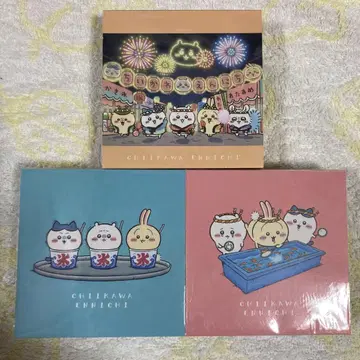치이카와 치이카와 엔니치 오다이바 대모험왕 블록 메모 전 3종