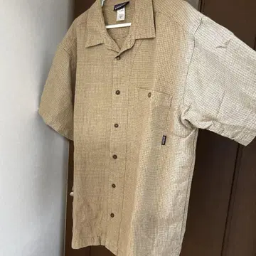 patagonia 파타고니아 린넨 린넨 올 패턴 오픈 카라 셔츠