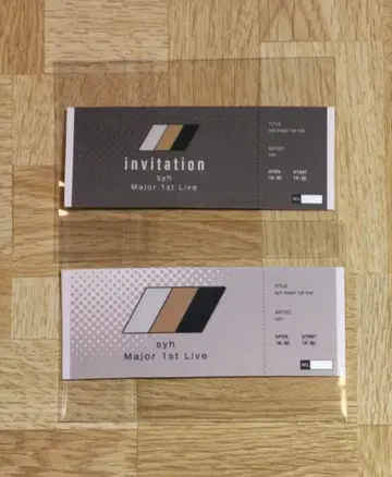 기븐 syh 1st 메이저 라이브 티켓 형 피크 2종 손상