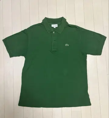 LACOSTE 클래식 핏 피케 셔츠 그린