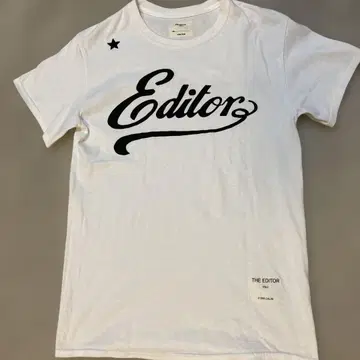 Editor T셔츠 화이트 사이즈S