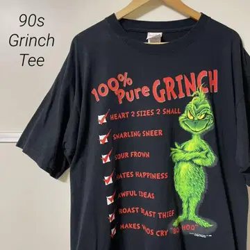 희귀 레어템 Vintage 90s 그린치 티셔츠 무비