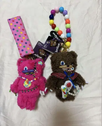 하미곰 스트랩 포함 마스코트 키체인 2체 세트