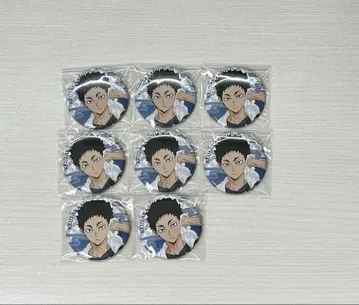 하이큐 극락탕 콜라보 캔뱃지 아카아시 케이지 8개 묶음 판매