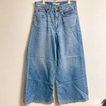 리바이스 XL FLOOD 슈퍼 와이드 플레어 하이웨스트 데님 팬츠