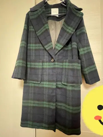 네이비 그린 체스터 코트