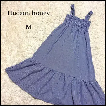 [ Hudson honey ] 허니 프릴 숄더 원피스 M