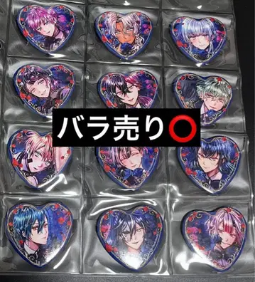 악마 집사와 블랙 고양이 아쿠네코 하트 캔뱃지