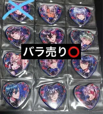 악마 집사와 블랙 고양이 아쿠네코 하트 캔뱃지