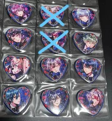 악마 집사와 블랙 고양이 아쿠네코 하트 캔뱃지