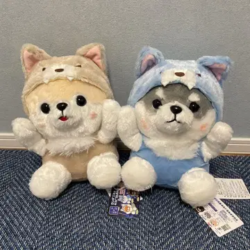 콩시바 삼형제 봉제 인형 늑대 타이거 사스케