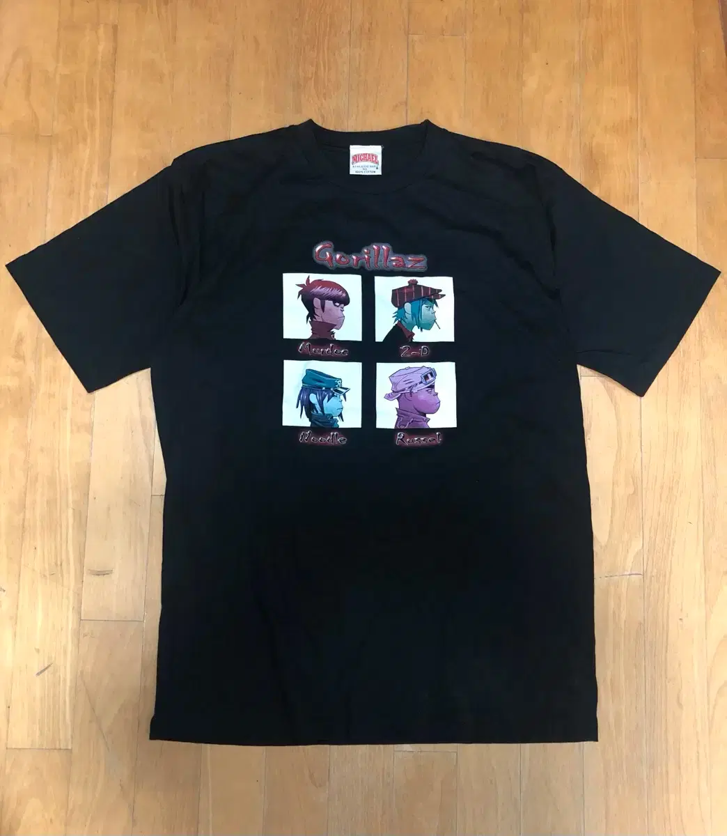 Michael Gorillaz Black Short-Sleeve T-shirt XL