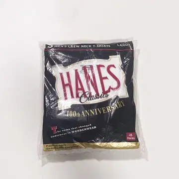레어 90년대 헤인즈 100주년 데드스탁 Hanes 팩T셔츠