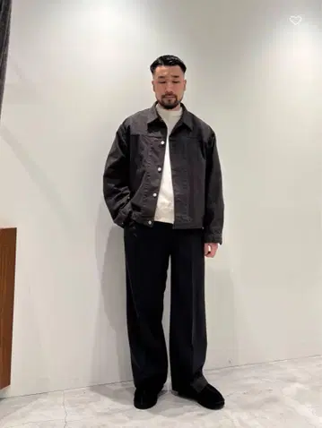 H 우스터티드 2 플리츠 와이드 팬츠