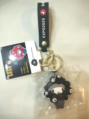 간사이 만박 한정판 마이멜로디 블랙 미야쿠미야쿠 산리오 콜라보 키링