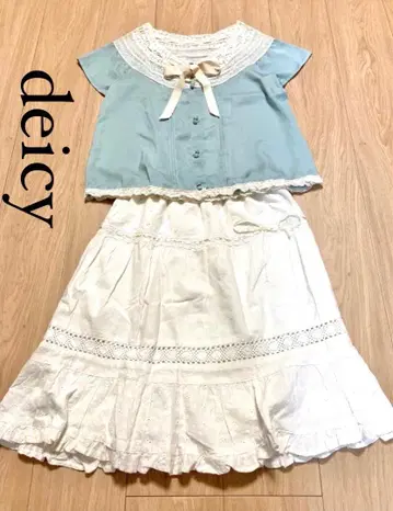 deicy 레이스 상의 코튼 레이스 스커트 묶음 판매