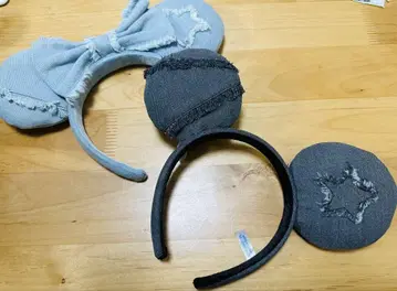 미키 미니 데님 머리띠