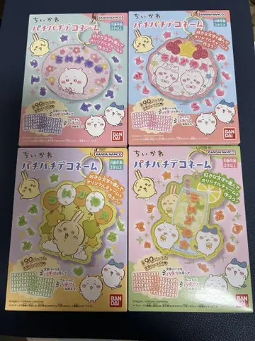 치이카와 파치파치 데코네임 4종 세트