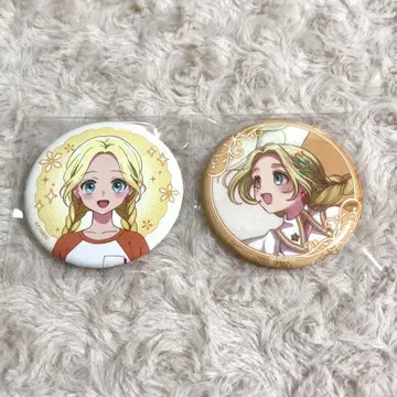 마에바시 위치즈 마네키네코 미츠마타 초코 캔뱃지 2개 세트