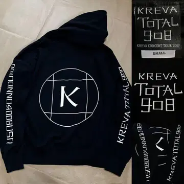 KREVA 후드티 맨투맨 투어 2017 TOTAL 908 블랙 굿즈