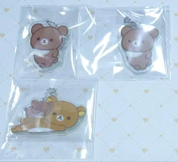리락쿠마 긴자 선행 아크릴 키링 차이로이코구마 리락쿠마