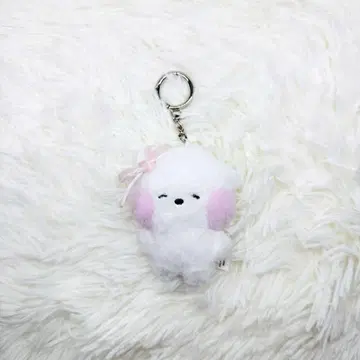 레어 새상품급 BT21 RJ 진 RIBBON 리본 키링 봉제 인형