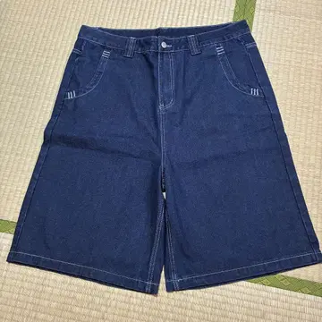 데님 숏팬츠 다크 블루 XXL 사이즈 빅 실루엣 스케이트보드