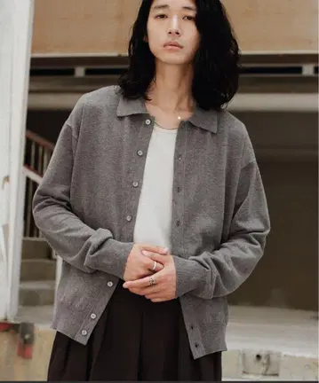택 포함 T/C BASIC KNIT SHIRT CARDIGAN wym