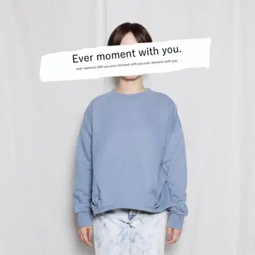 KELEN 스카이블루 맨투맨