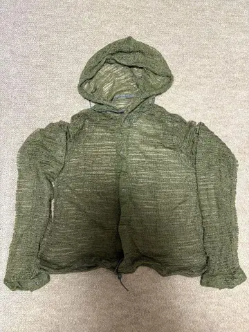 모스키토 후드티 미군 us army 짧은 기장 레이어드