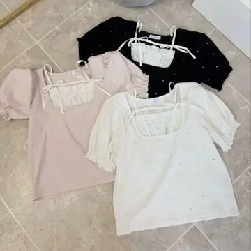 evelyn 리본 크로스 상의