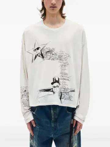 Ann Demeulemeester 스케치북 박시 셔츠