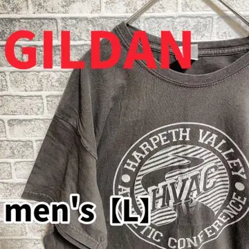F1940 [ GILDAN ] 프린트 코튼 반팔 T셔츠 [ L ] 그레이