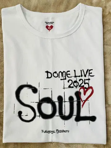 후쿠야마 마사히로 DOME LIVE 2025 티셔츠 화이트