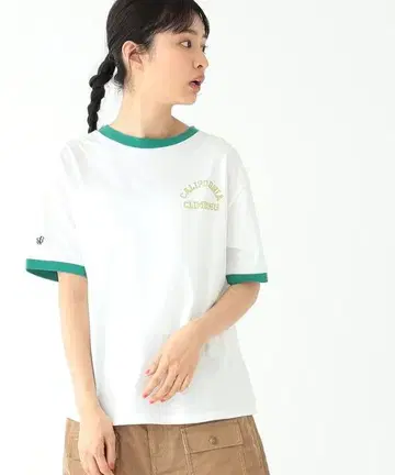 BEAMS 콜라보 CALIFORNIA CLIMBING T셔츠 화이트