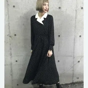 [ jouetie ] 빈티지 더블 버튼 원피스