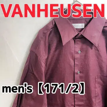 Y378 [VANHEUSEN] 긴팔 심플 셔츠 [17-171/2] 와인