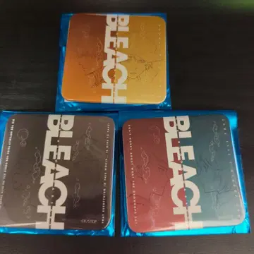 BLEACH WORLD 모서리 둥근 스퀘어 캔뱃지 3개 세트