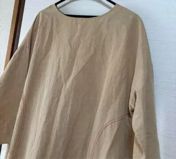 비어즐리 린넨 면 A라인 플레어 롱 원피스