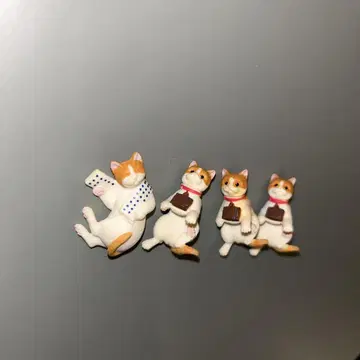(1118) 냐란 쟈란 피규어 4개 세트 고양이 고양이