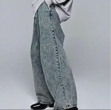 아들러 ADRER 빈티지 메이크 와이드 테이퍼드 데님 L 베이지