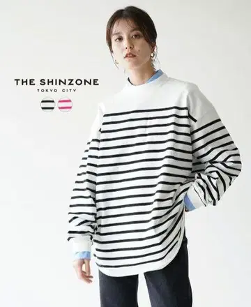 THE SHINZONE/패널 보더/상의/티셔츠
