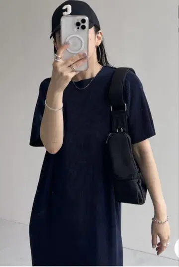 wee9s 원피스 네이비 프리 사이즈 새상품
