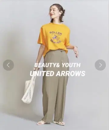 BEAUTY&YOUTH 포플린 랩 와이드 팬츠 2 워셔블 M