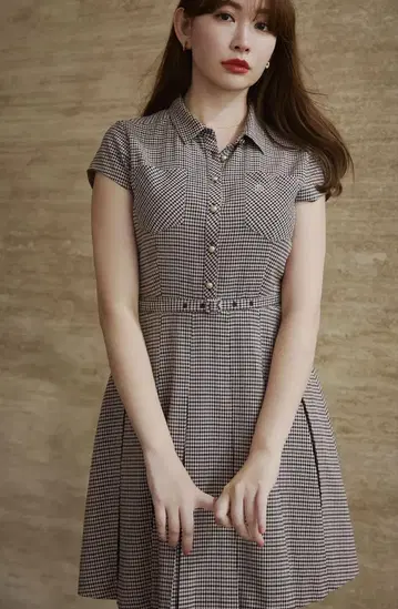 Herlipto Checked Shirt Mini Dress
