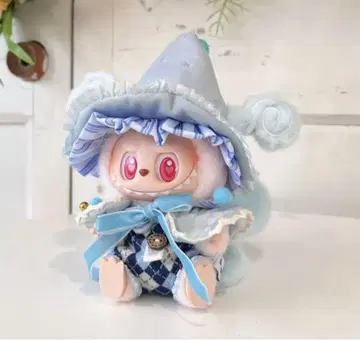 러브브 블루 마법사풍 봉제 인형 옷 갈아입기 의류