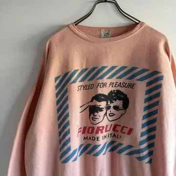 FIORUCCI 피오루치 ITALY 제 맨투맨 L 살몬 핑크