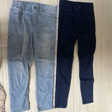 스키니 데님 2종 세트 허리 66cm