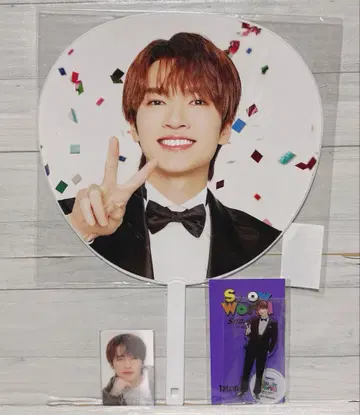 SnowMan 후카사와 타츠야 부채 아크릴 스탠드 힐끔 카드